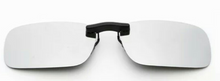Load image into Gallery viewer, Clip on sunglasses - square Silver