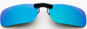 Clip on sunglasses - square black