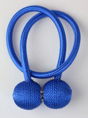 Magnetic Curtain Tie Back - Ocean Blue