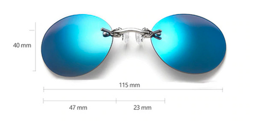 Matrix Style Sunglasses - Blue