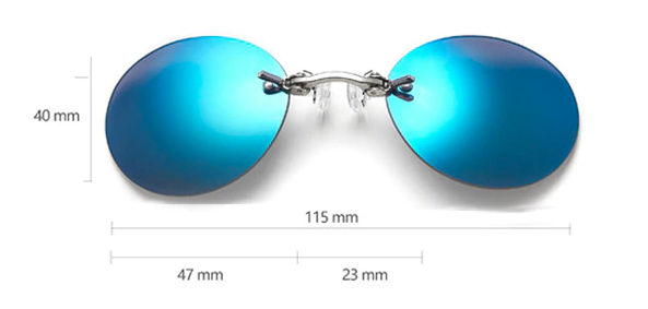 Matrix Style Sunglasses Blue MissMJW