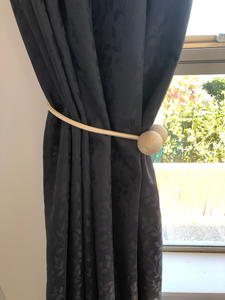 Magnetic Curtain Tie Back - Cream
