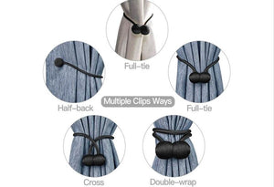 Magnetic Curtain Tie Back - Plum